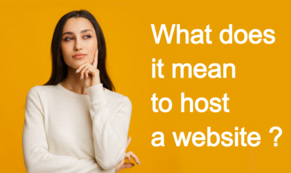 What does it mean to host a website?